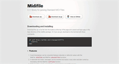 Desktop Screenshot of midifile.sapp.org