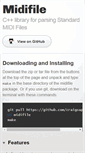 Mobile Screenshot of midifile.sapp.org